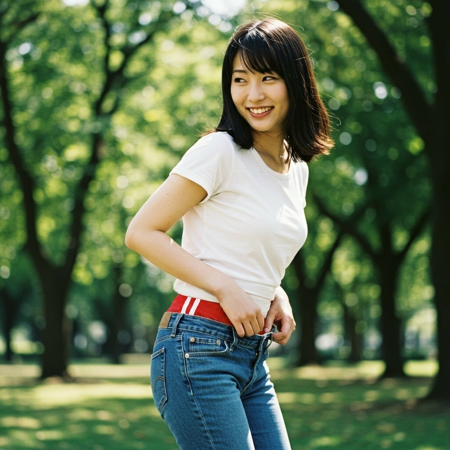 「もうダメかも。脱いじゃおうかなあ」「脱がないで！」「嘘です。脱がないですよ」 （ImageFXで作成。作者が一部加工）